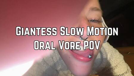 Slow Motion Giantess Vore 4k HD - Vore POV - Oral Vore - Mouth Fetish - Extreme Close Ups - Tongue - Uvula