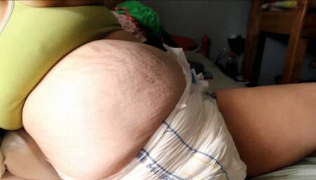 Pregnant Madeline Bug DiaperGirl Orgasms 24weeks 2017