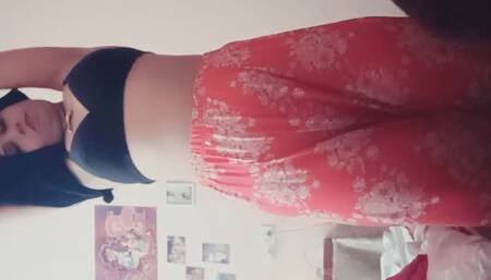 Step Sister Nude Show Alone in Home Sexy Body