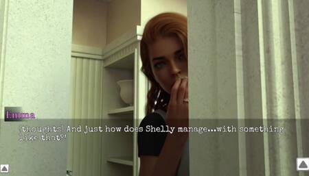 Cheated House Wife enter in without cloth, while Neighbor in bathroom