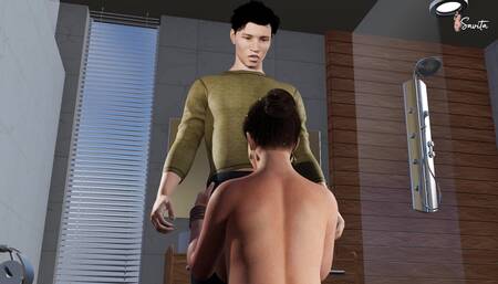 My Friend's Hot Stepmom Has Rough Sex with Me in the Bathroom