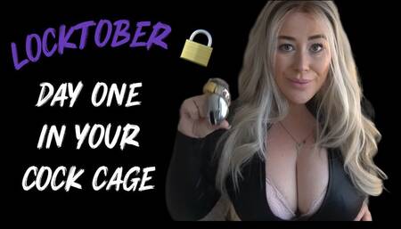 LOCKTOBER - YOUR LITTLE COCK CAGED IN CHASTITY