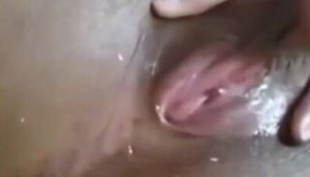 Clit masturbating