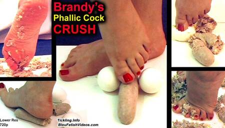 Brandy's Ball Crushing Parade! Phallic Cock Crush - watch as Brandy smushes these phallic shape foods and completely crushes them with her sexy feet! 720p