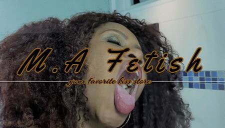 Smashing my lips against the glass # PART 1 # Delicious lips