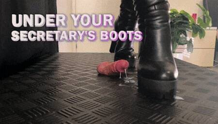 Milked Under Secretary's OnlyMaker Tank High Boots (Slave Version) - TamyStarly - Cock Balls Crush Trample, Shoejob, Bootjob, CBT, Ballbusting, Trampling, Stomping
