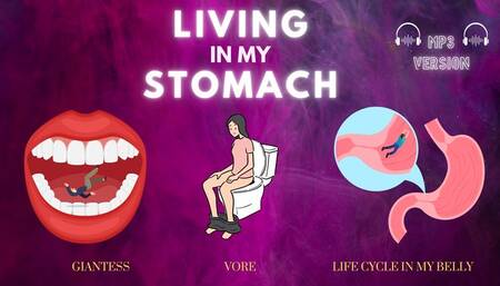 Living in My Stomach - Swallowed, Digested, and Turned into Waste by Countess Wednesday - ft ASMR Sounds of Swallowing, Belly Growls, and Your Tiny Body Inside a Giantess Stomach MP3 AUDIO ONLY