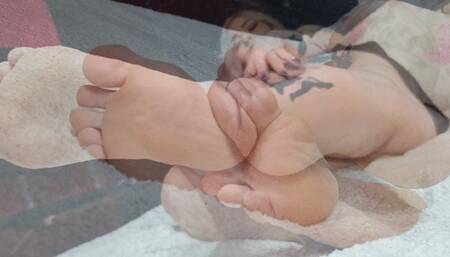Big soles looking at you, toenails - POV - Full video - Atenna Shelby