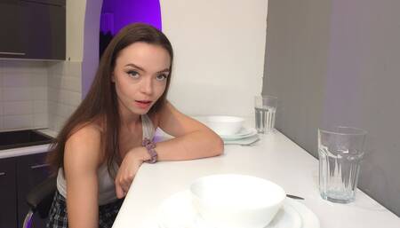 I popped over for the night