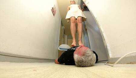 Danielle Trampling Bare Foot & Heels 20 FLOOR CAM (4K)