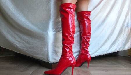 Worship Red Supergirl's Boots (mkv)