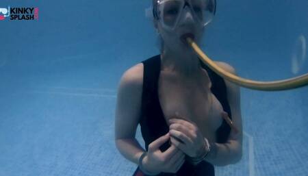 Underwater Bondage, Kink & Cum in My Tight Wetsuit - MP4