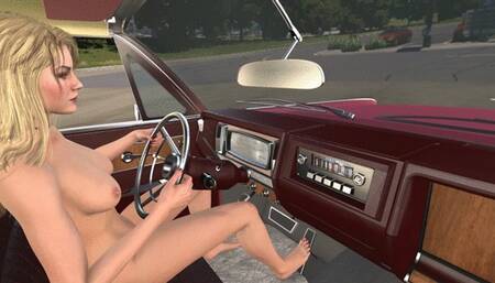 Hitchhiking with Lori Naked and Barefoot 1080p