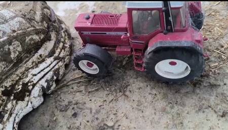 toy car crush in dirty buffalo