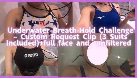 Underwater Breath-Hold Challenge – Custom Request Clip (3 Suits Included) and full face and unedited