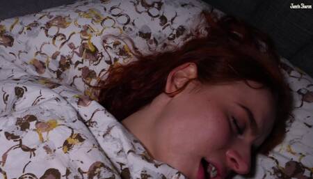 You Fuck Me? After a Hot Fuck Under the Covers, She Greedily Swallows Cum From a Bick and Pussy Juices!