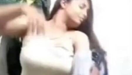 Gouthami reddy manthena removing nighty peticoat showing milky boobs in bathroom