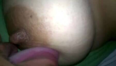 Stepmom love to suck boobs