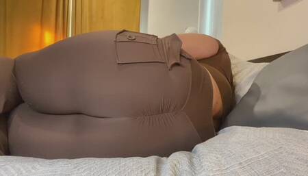 Goddess Returns from Bathroom – Caught Sniffing My Fart-Soaked Couch? Time to Worship My Ass Up Close!