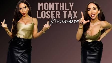 Monthly loser tax November 9