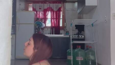 ENF: My neighbor sees me doing yoga