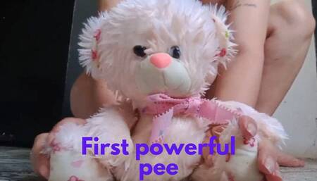 First powerful pee