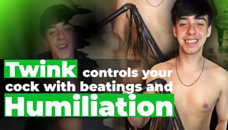 A twink controls your cock all night | JOI Findom Gay for Slaves