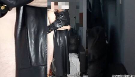 Elegant Leather Skirt Fucking