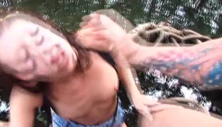 Halley Young Getting Fucked Outdoor, Deepthroats and Cumshot