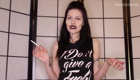 Smoking girlfriend...