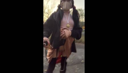 Independent training No22 Exposure walk along the road at dusk