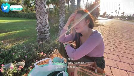 Helped a Hot Brunette and She Thanked Me Well