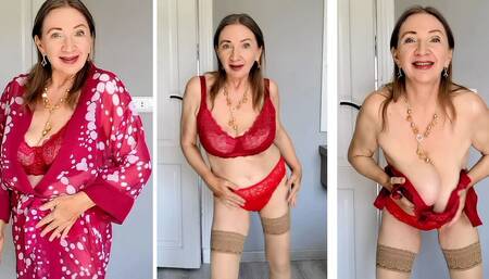 Busty Sext Lady in Red