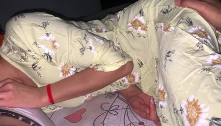 Bhabhi came to my room and we shared the same bed.