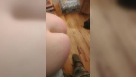 Spanking my wife ass red