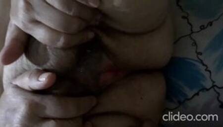 Chubby german love fingering her both holes