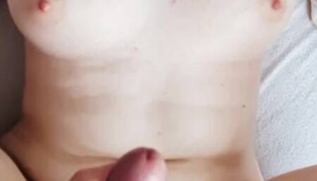 Hot Quickie with Cum on My Hot Belly!