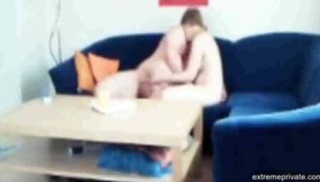 Sister-in-law caught fucking on the couch