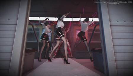 B054 He was whipped and kicked by three office ladies.