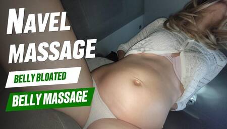 I massage my belly button