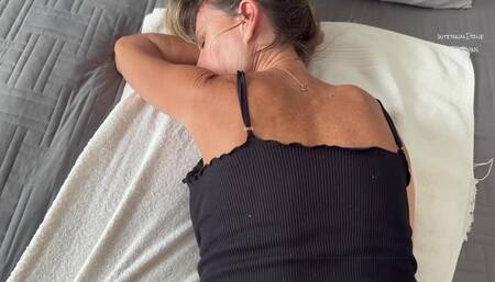 Filming a Masturbation Scene I Ask the Videographer to Fuck Me in the Ass