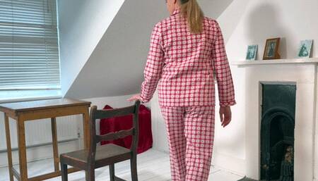 A severe boarding school punishment for Leia: Punished in pyjamas