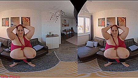 VR180 3D - Cleavage and Bra Cut with Busty Sunnniva (Clip No 2867 - wmv version)