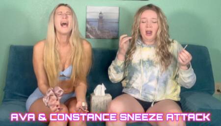 Ava & Constance Have a Sneeze Attack!