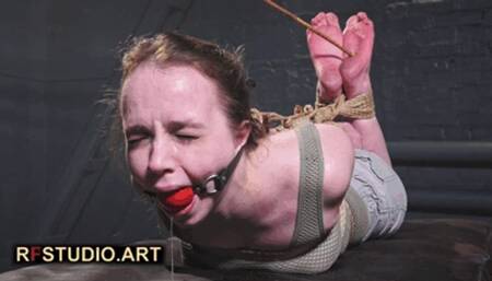 Arina - Hogtied by Leonokra + Bastinado and Foot Domination (FULL HD MP4)