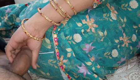 The stepson, fed up with his stepsister's noise, sneaks into his stepmother's room