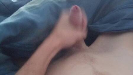Jerking with morning boner