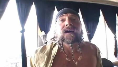 Hot girl gags on two huge cocks then gets a hard fuck in turns