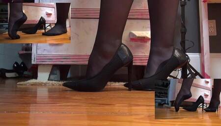 Sexy Soles Dipping In Pumps