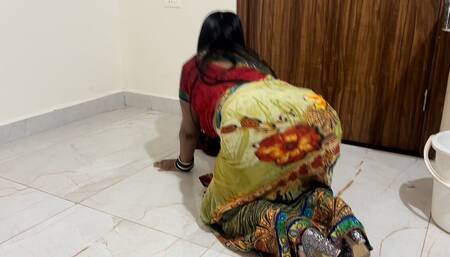 Desi Indian Saree Wali Maid Fucked by Her Besharam Owner in Doggy Style with Clear Hindi Audio